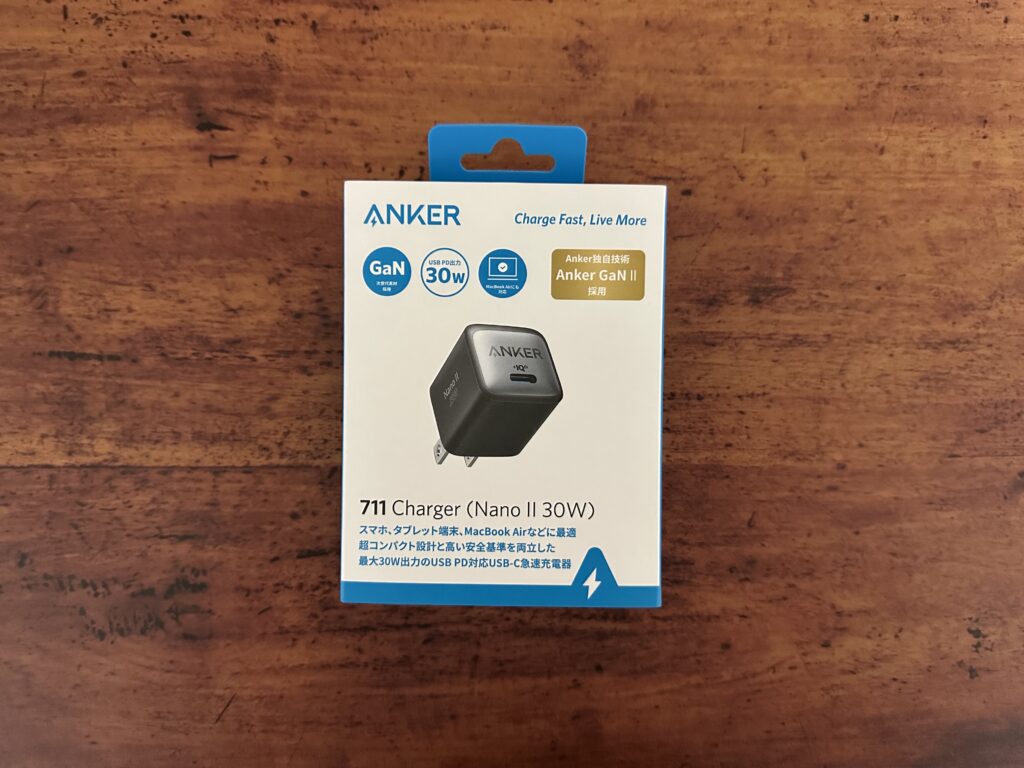 Anker 711 Charger パッケージ表