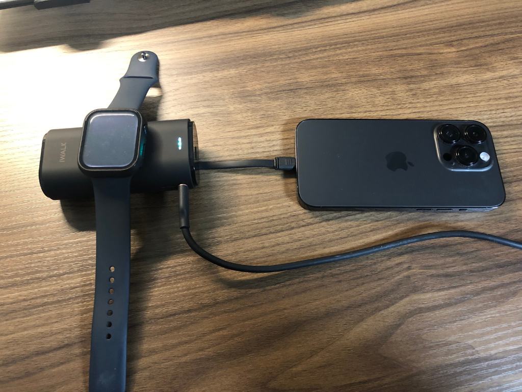 iWALK Apple Watch モバイルバッテリー パススルー充電